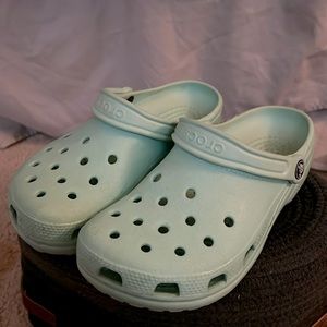 Sea foam Crocs